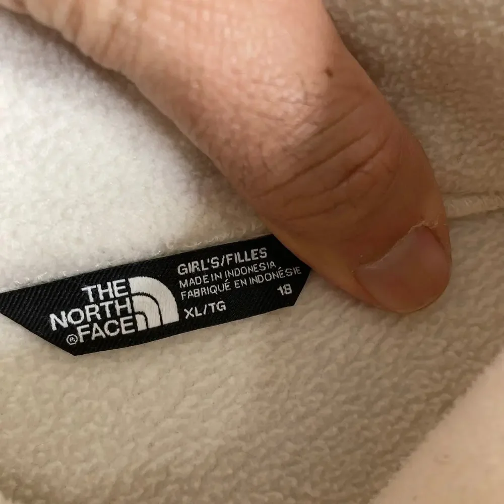 The North Face‎ Jacket Boys XL Cream Fleece Full Zip Outdoor
